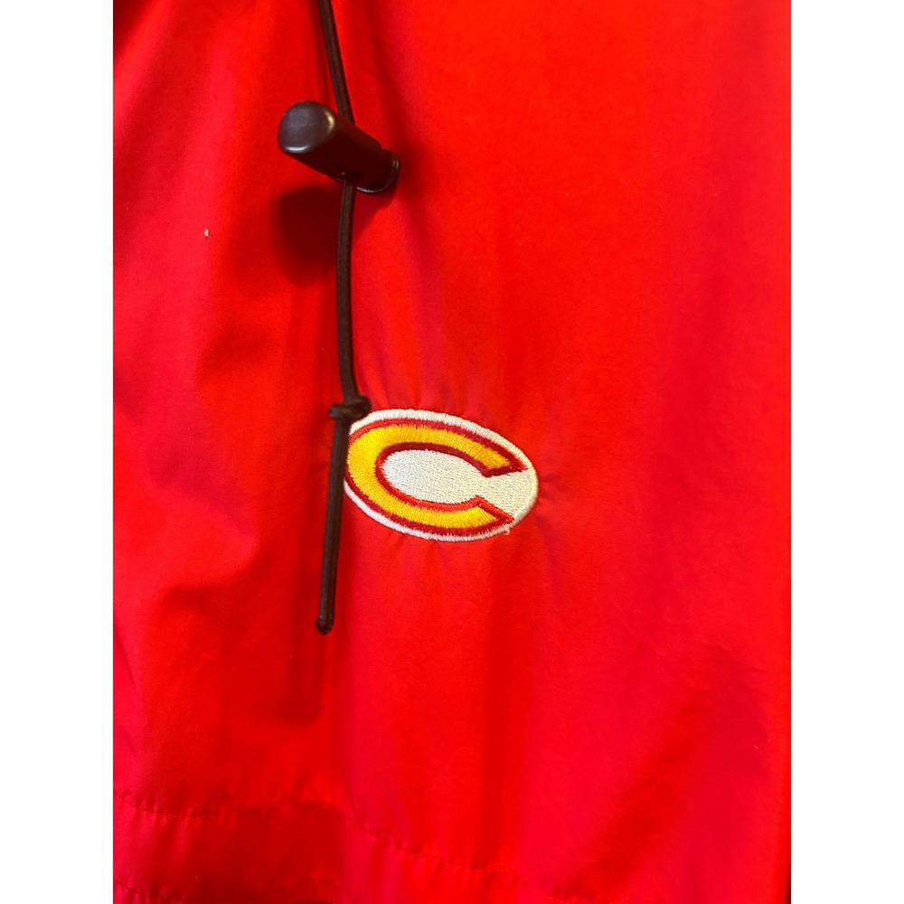 Nike Team Fit Storm Red Windbreaker Jacket Full Zip Mens XL Embroidered Logo - Picture 5 of 9